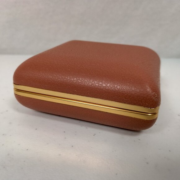 Vintage Seth Thomas Alarm Clock Travel Size Foldable Brown Plastic Case Glowing - Picture 15 of 16